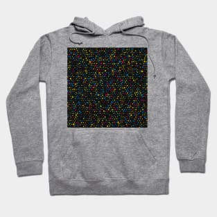 Colourful Terrazzo Speckle Pattern (Black) Hoodie